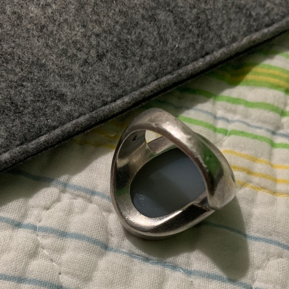 Silver and Brown women ring - Picture 2 of 7